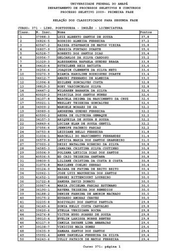 InglÃªs - Universidade Federal do AmapÃ¡