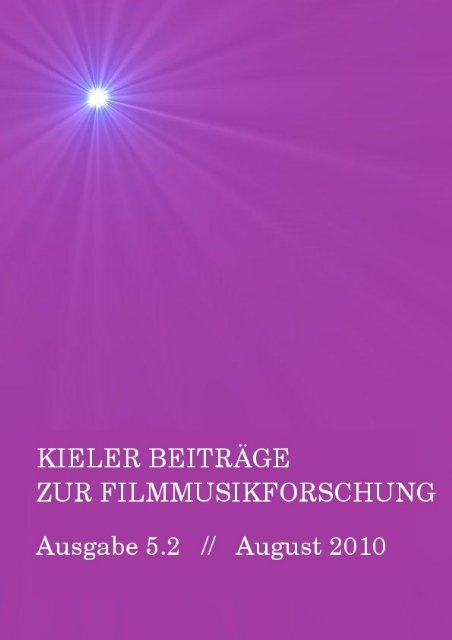 Download Kieler Beitrage Zur Filmmusikforschung 5 2 August 2010