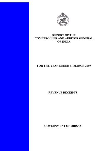 By E-mail/Speed Post - Accountant General, Orissa - Comptroller ...