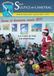 bonne et heureuse annÃ©e 2011 - Mairie de Saint Sulpice et Cameyrac