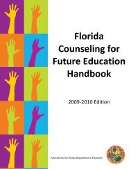 Florida Counseling for Future Education Handbook - University of ...
