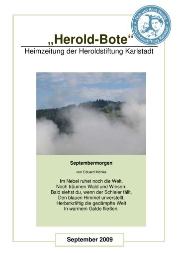 Heimzeitung September 2009 - Otto und Anna Herold ...