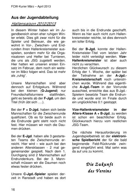 Download von Heft 2013 / 1 - fcw-kurier.de