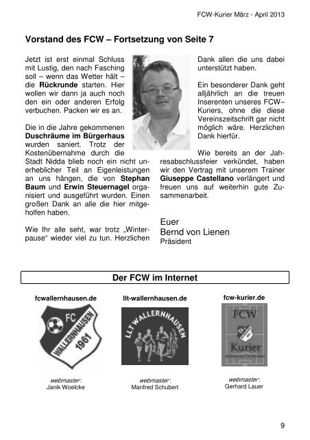 Download von Heft 2013 / 1 - fcw-kurier.de