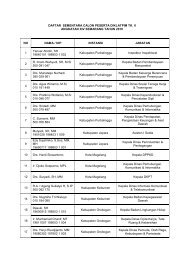 DAFTAR SEMENTARA CALON PESERTA DIKLATPIM TK. II ...