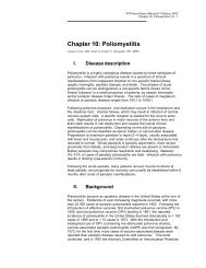 CDC Surveillance Manual for Poliomyelitis - DHHR
