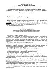 Lege nr. 167 din 14/07/2010 privind aprobarea Ordonantei de ...