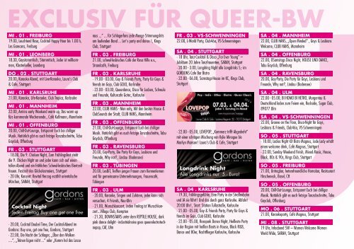 exclusiv für queer-bw - QUEER-BW.de