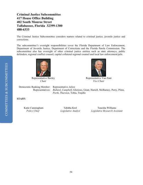 Directory of The Florida House of Representatives Speaker Dean ...