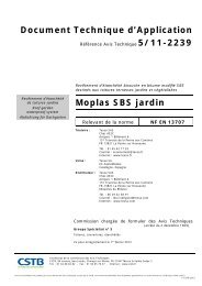 Document Technique d'Application Moplas SBS jardin - Texsa