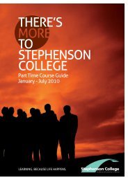 THERE'S TO STEPHENSON COLLEGE