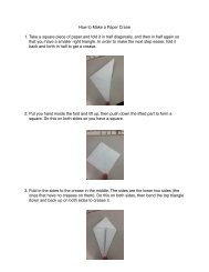 How To Make a Paper Crane (PDF)