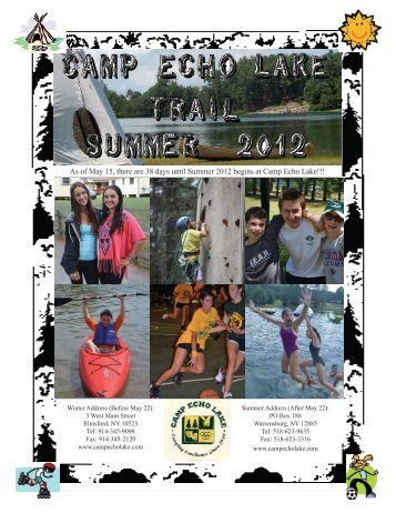 May 2012 - Camp Echo Lake
