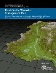 Pend Oreille Watershed Management Plan - Washington State ...