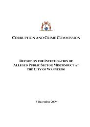 Report on the Investigation of Alleged Public Sector Misconduct at ...