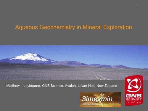 Aqueous Geochemistry in Mineral Exploration - ADIMB