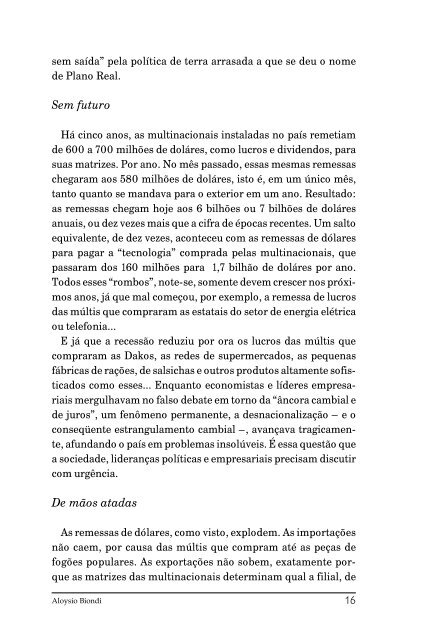 O Brasil Privatizado II (em PDF)