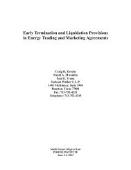 Early Termination and Liquidation Provisions in Energy Trading and ...