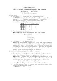 Problem Set 1 Solutions - Math Vids