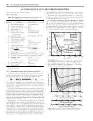 23. passage of particles through matter - Particle Data Group