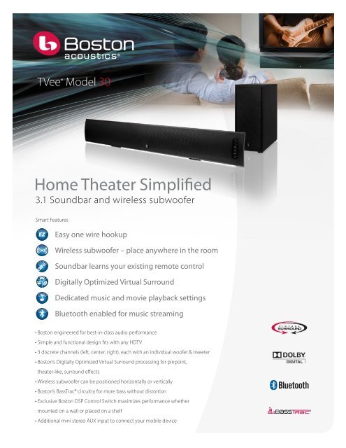 Home Theater Simplified - Boston Acoustics