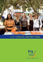 111th ANNUAL REPORT 2006 - KU Children's Services