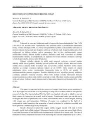 RECOVERY OF COPPER FROM BRONZE SCRAP