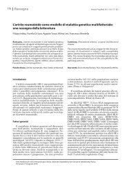 L'artrite reumatoide come modello di malattia genetica multifattoriale ...