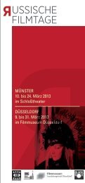 Programm der Russischen Filmtage - Kulturportal Russland