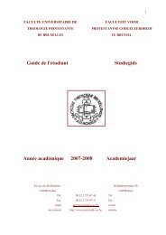 07-08 Guide complet. 07.09.07 - Faculté universitaire de Théologie ...