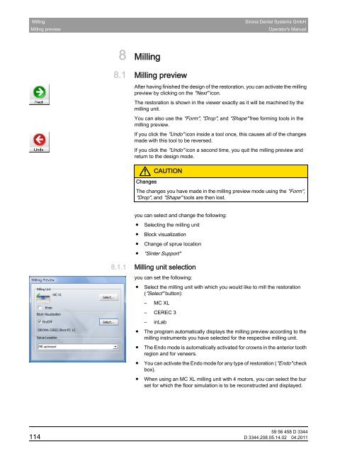 Operator's Manual - Sirona - Technical Documentation