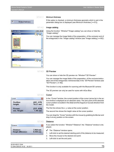 Operator's Manual - Sirona - Technical Documentation