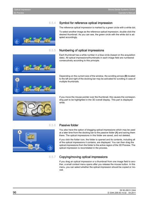 Operator's Manual - Sirona - Technical Documentation