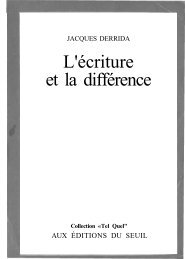 L'Ã©criture et la diffÃ©rence - Philippe Sollers
