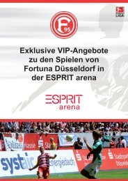 Seats im PLATINUM CLUB - Fortuna Düsseldorf