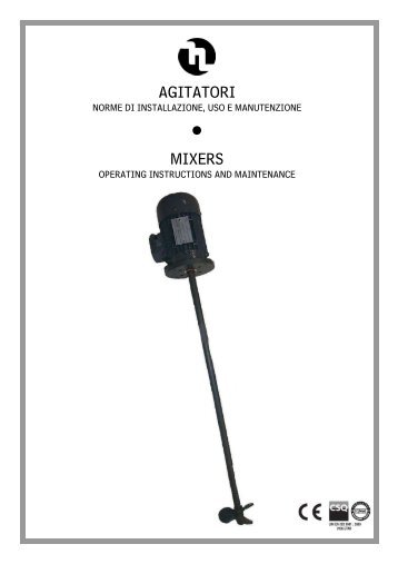 Manual - Electric Etatron Mixers - PoolAndSpaCentre