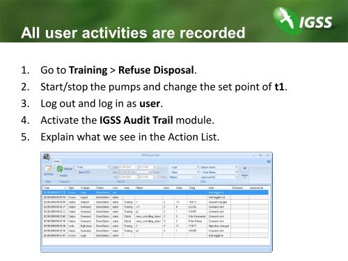 Safe Commands and IGSS Audit Trail Speaker Notes