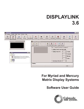 DISPLAYLINK 3.6 - Colorado Time Systems