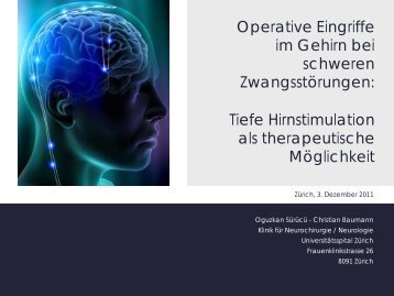 Tiefe Hirnstimulation und ZwangsstÃ¶rungen - Klinik fÃ¼r Psychiatrie ...