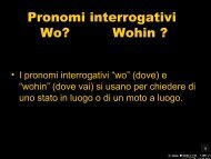 Pronomi interrogativi - Deutsches Institut Florenz