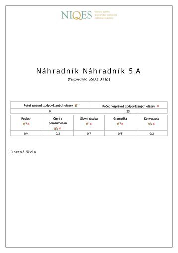 Vzorovy test AJ 5. rocnik - tezsi varianta