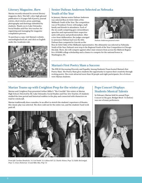 Marian Magazine - Marian High School