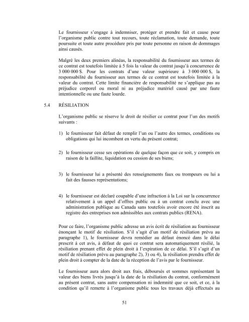 Appel d'offres fondé uniquement sur un prix pour l'octroi d'un contrat ...