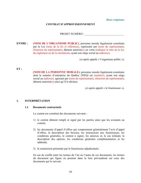 Appel d'offres fondé uniquement sur un prix pour l'octroi d'un contrat ...