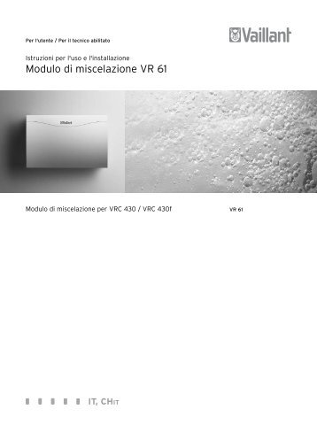 vr61-istruzioni-installazione - Vaillant