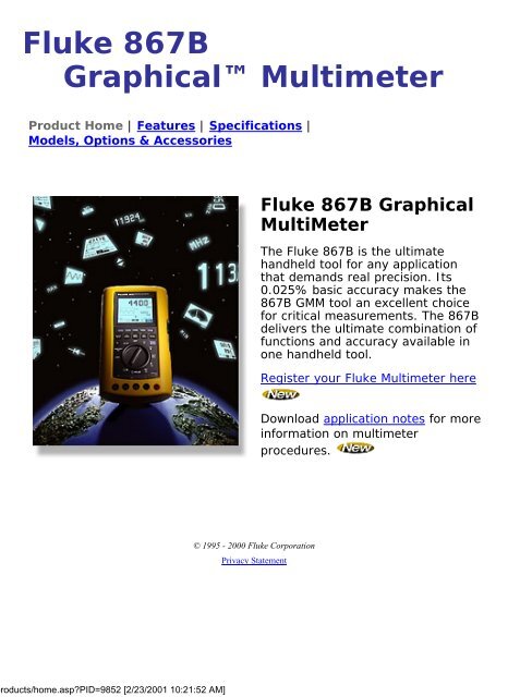 Fluke 867B Graphical Multimeter - MetricTest