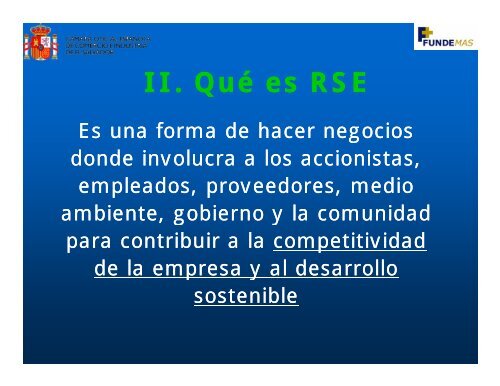 RSE: COMPETITIVIDAD Y DESARROLLO SOSTENIBLE