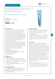 Nu Skin Galvanic Spa System™ II Body Shaping Gel