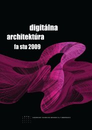 ZbornÃ­k digitÃ¡lna architektÃºra 2009 - Fakulta architektÃºry STU