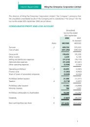 consolidated profit and loss account - Media Chinese International ...